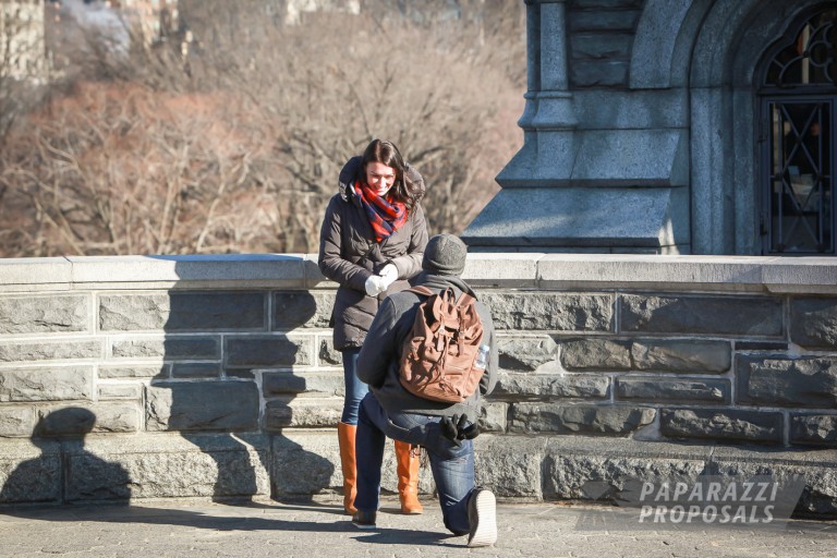 Photo New York Proposal Photography – Belvedere Castle Proposal – Reed & Karlie