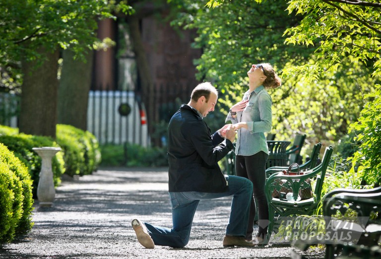 Photo Brad and Alexis Gramercy Park Proposal, New York.