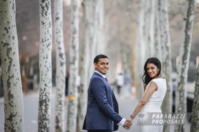 Photo Hoboken Surprise Engagement Photography – Niraj and Aditee