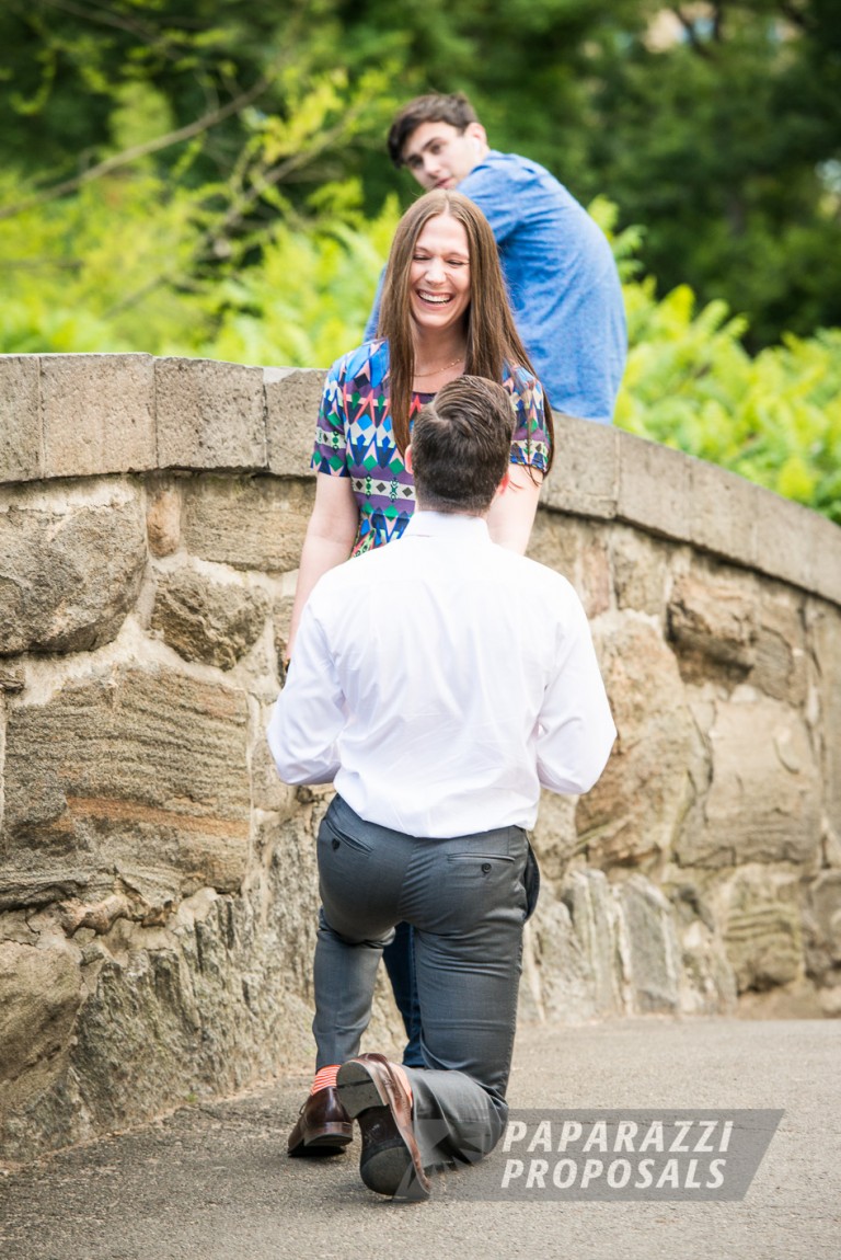 Photo Ian’s surprise Gapstow Bridge proposal in Central Park, NYC