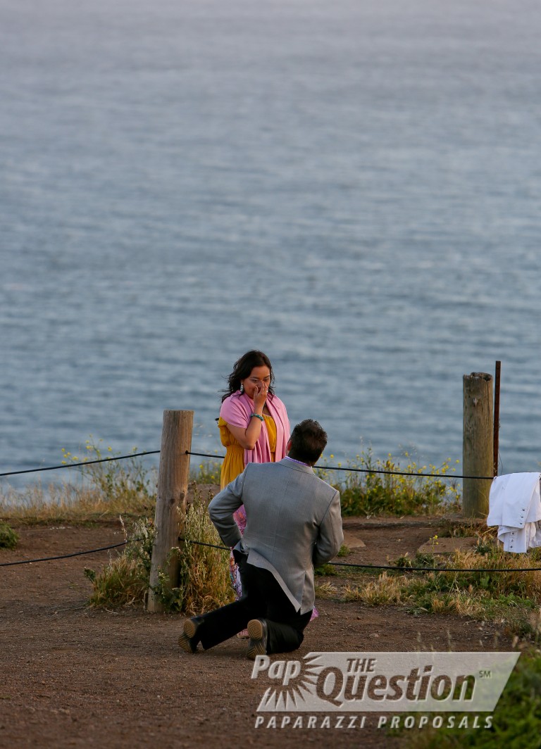 Photo Rocco and Sheila’s Golden Gate proposal, San Francisco.