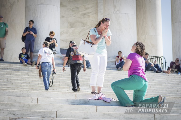 Photo Washington, D.C. Surprise Engagement Photography – Julie & Amy’s Proposal