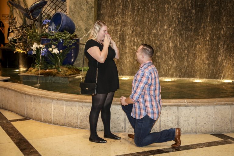 Photo Romantic Las Vegas Engagement Proposals: Joel and Hayley