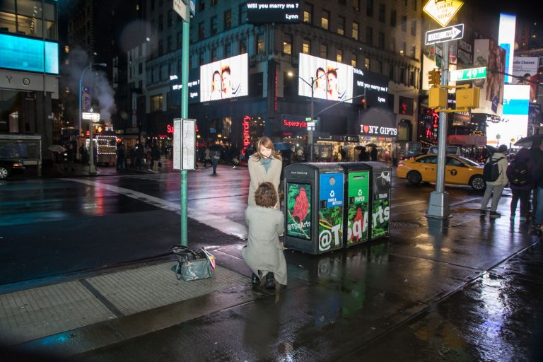 Photo Times Square Screen Engagement Proposal