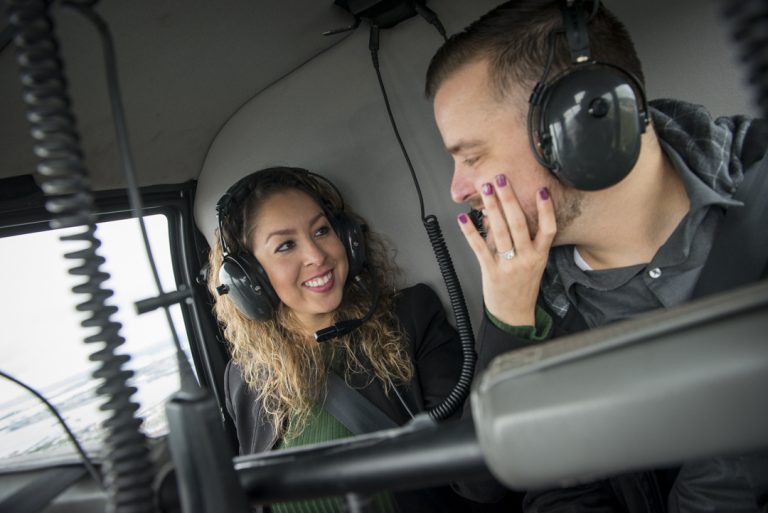Photo Boston Helicopter Engagement Photography: Daniel and Cristina