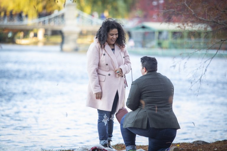 Photo Boston Public Garden Engagement Proposals: Jessica and Raquel