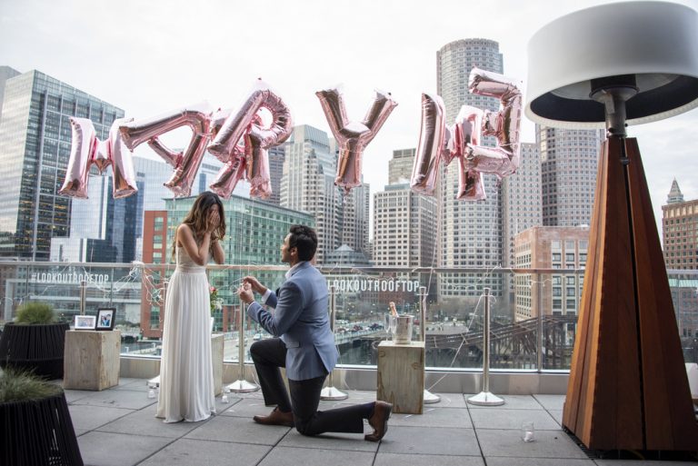 Photo Boston Engagement Proposal Ideas: Alok’s Envoy Hotel Proposal