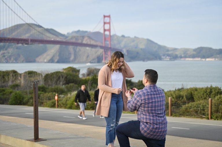 Photo Golden Gate Bridge Engagement Proposals: Spencer and Megan