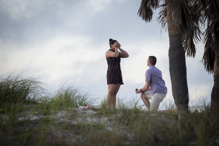 Photo Clearwater Engagement Proposal Photography: Trevor and Kari