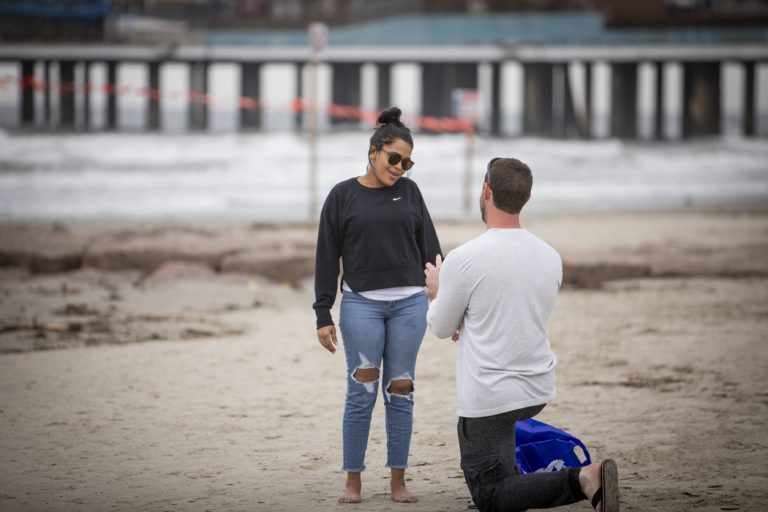Photo Galveston Engagement Proposal Photography: Kyle’s Beach Proposal