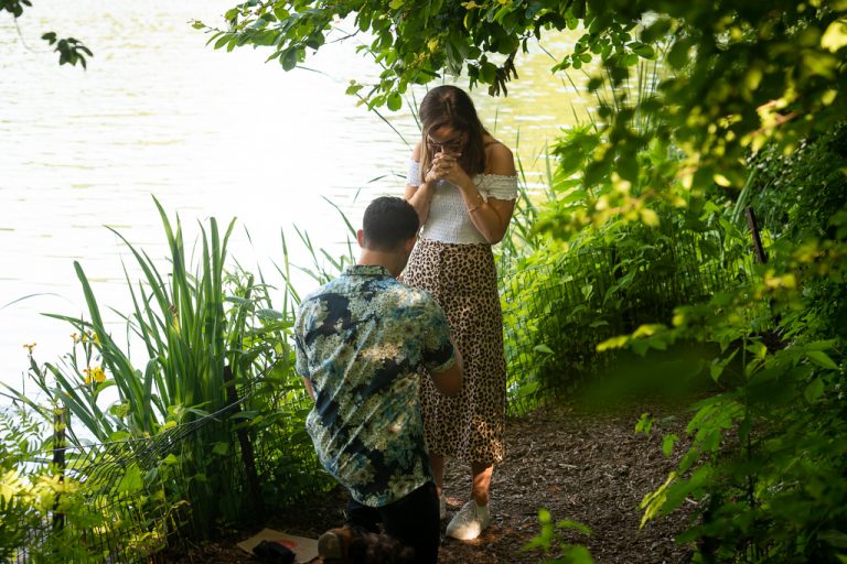 Photo Romantic Central Park Proposal Locations: Jake’s Hernshead Proposal