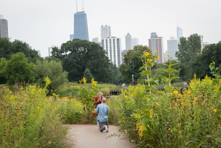 Photo Christian Spring Lincoln Park Proposal, Chicago.